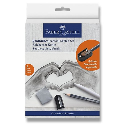 Umleck sada Faber-Castell Goldfaber Charcoal Sketch set sada 8 kus