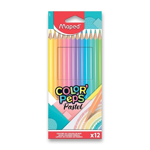 Pastelky Maped Color&#039;Peps Pastel 12 barev