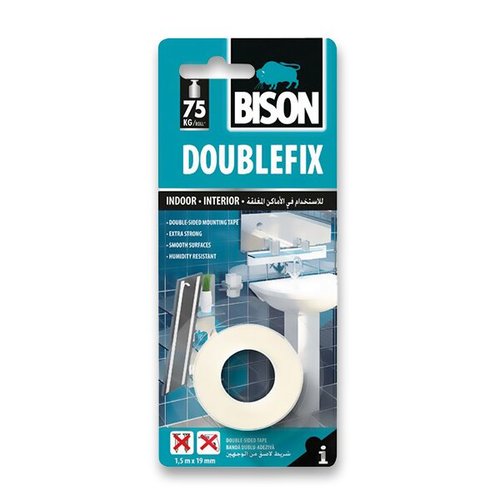 Oboustrann lepic pska Bison Double fix 19 mm x 1,5 m