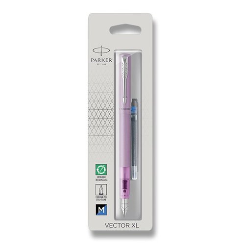 Parker Vector XL Lilac plnic pero, hrot M, blistr