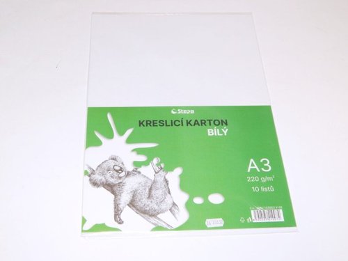 Karton kreslc A3 /220g/ 10ks. bal/