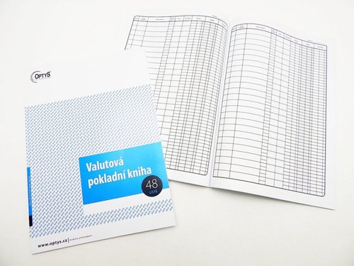 Kniha pokladn valutov  A4   /OP1021/