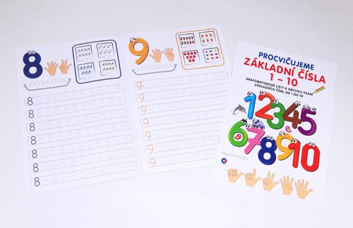 Pracovn listy A4 Procviujeme zkladn sla 1-10 / BO756