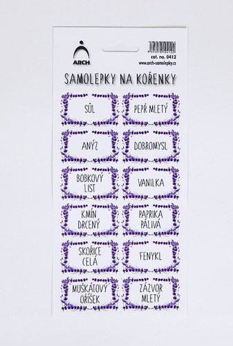 Samolepky na koenky Levandulov 0412