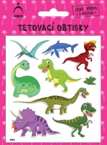 Dtsk tetovaky  dinosaui 4 (2544)