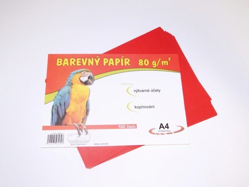 Papr barevn ECO A4 80g erven / 200530