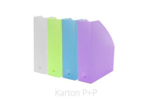 Karton P+P Magazn box PP1mm Opaline Frosty modr