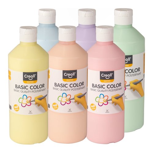 Creall temperov barvy Pastel, 6 x 500 ml, mix pastelovch barev