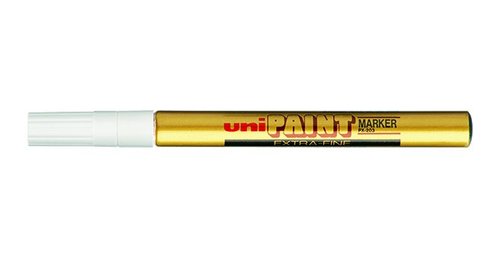 UNI PX-203 lakov popisova, 0,5 mm, zlat