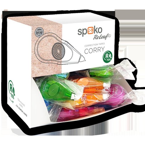 Spoko ReLeaf Corry mini opravn strojek, 5 mm x 6 m, box, mix barev