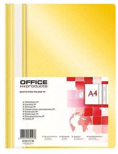 Office Products rychlovaza, A4, PP, 100/170 m, lut