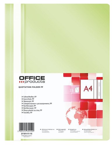 Office Products rychlovaza, A4, PP, 100/170 m, svtle zelen