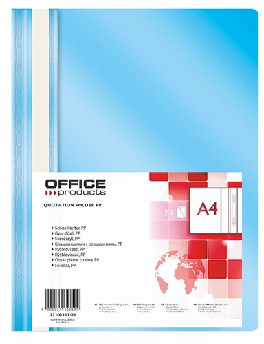 Office Products rychlovaza, A4, PP, 100/170 m, svtle modr
