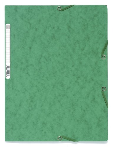 Exacompta spisov desky s gumikou a ttkem, A4 maxi, prepn, zelen