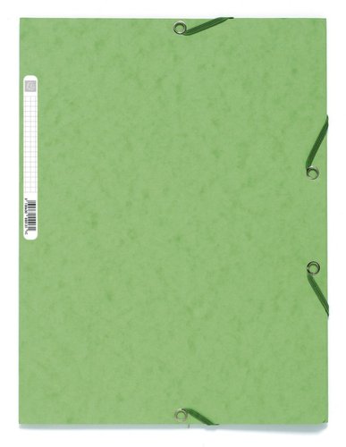 Exacompta spisov desky s gumikou a ttkem, A4 maxi, prepn, svtle zelen