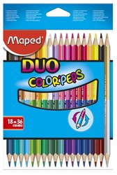 Pastelky Maped Color&#039;Peps Duo - oboustrann pastelky, 36 barev