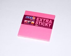 Bloek samolepc Extra Sticky, 76x76 mm, 90 lstk, neon rov /21671/