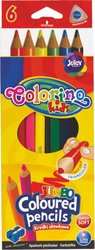 Colorino pastelky trojhrann JUMBO, s oezvtkem, 6 barev