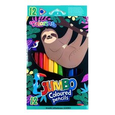 Colorino pastelky trojhrann JUMBO - Wildkid, 12 barev