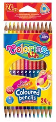 Colorino pastelky trojhrann, oboustrann, 24 barev
